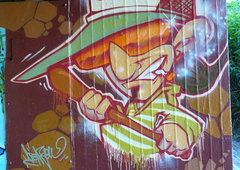 Graffiti Wall in Dresden - Photo by maruh - aenyou, uwax, character (2010)