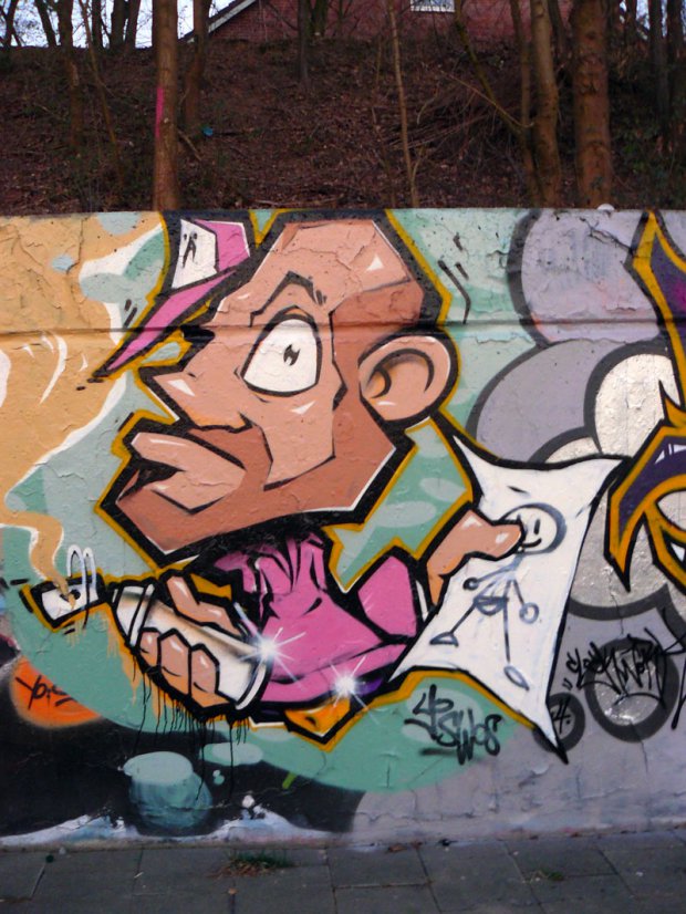 Graffiti Wall in Neuss - Photo by maruh - Neuss, Aenyou, UWAX (2014)