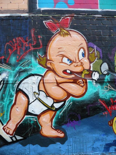 Graffiti Wall in Dusseldorf - Photo by maruh - Düsseldorf, Aenyou, UWAX (2014)