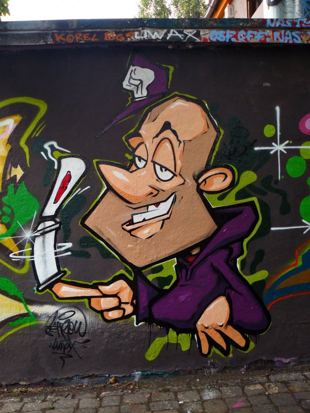 Graffiti Wall in Dresden - Photo by maruh - aenyou, uwax, dresden (2014)