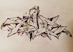 Graffiti Sketch - Photo by masterbaiter - power, sketch, blackbook