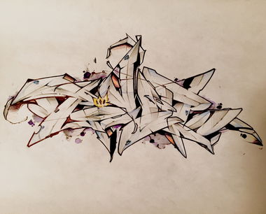 Graffiti Sketch - Photo by masterbaiter - power, sketch, blackbook
