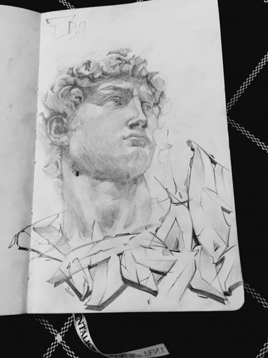 Graffiti Sketch - Photo by masterbaiter - quick, pencil