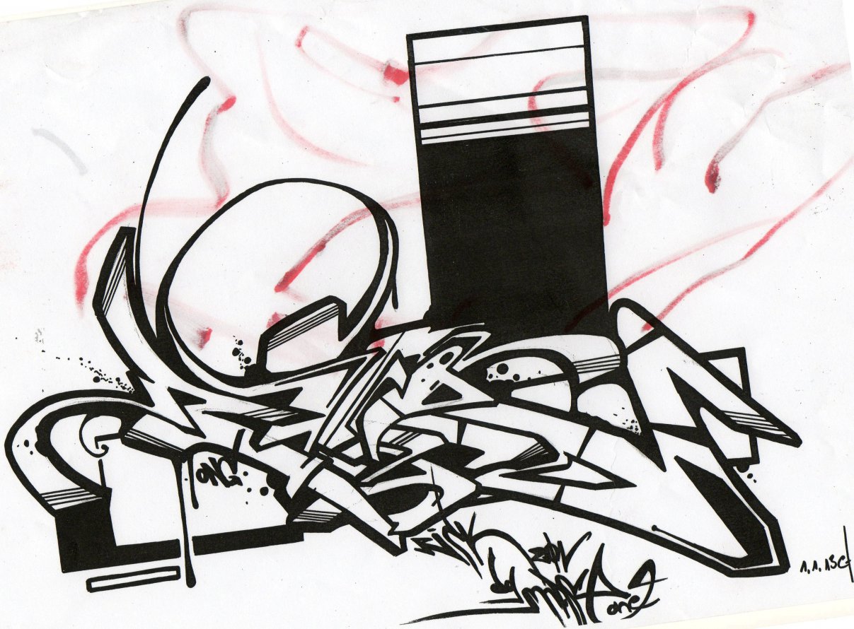 Graffiti Sketch - Photo by mastone - Risk, by, Mast (2013)