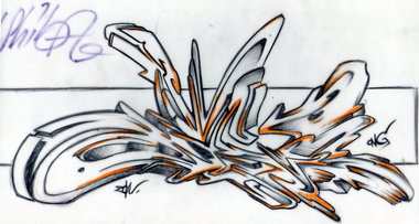Graffiti Sketch - Photo by mastone - Shiba, by, Mast (2013)