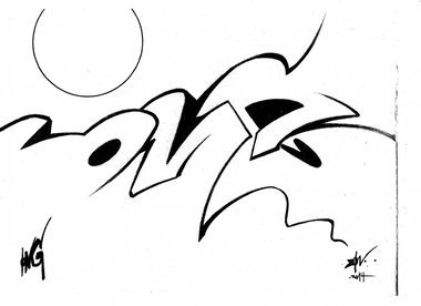 Graffiti Sketch - Photo by mastone - Mast, one (2014)