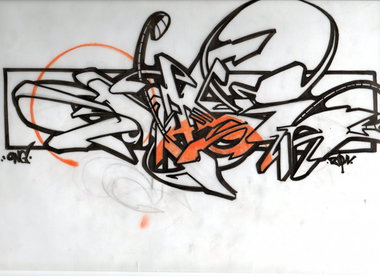 Graffiti Sketch - Photo by mastone - Mast, one (2014)