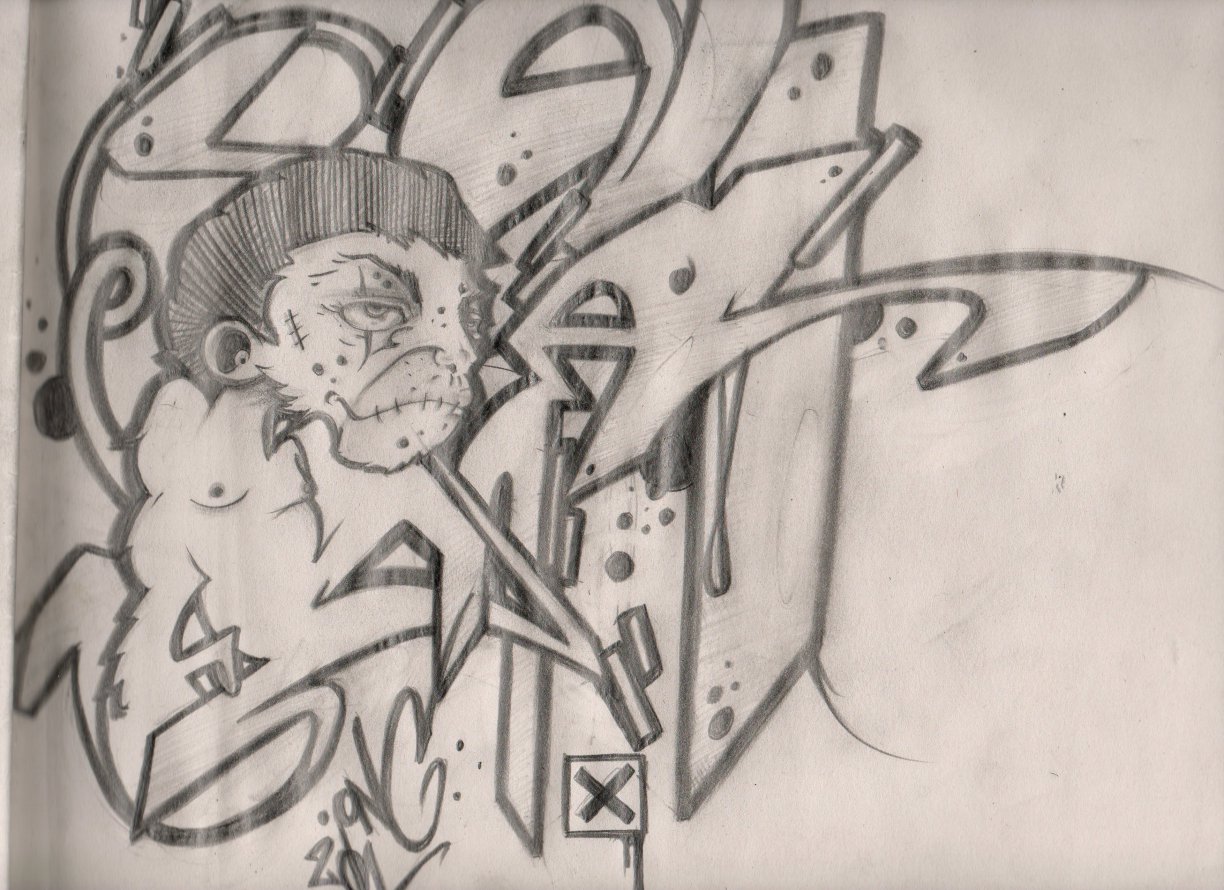 Graffiti Sketch - Photo by mastone - Mast, one