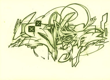 Graffiti Sketch - Photo by mastone - mastone (2014)