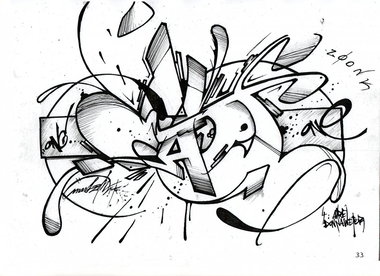 Graffiti Sketch - Photo by mastone - mastone (2014)