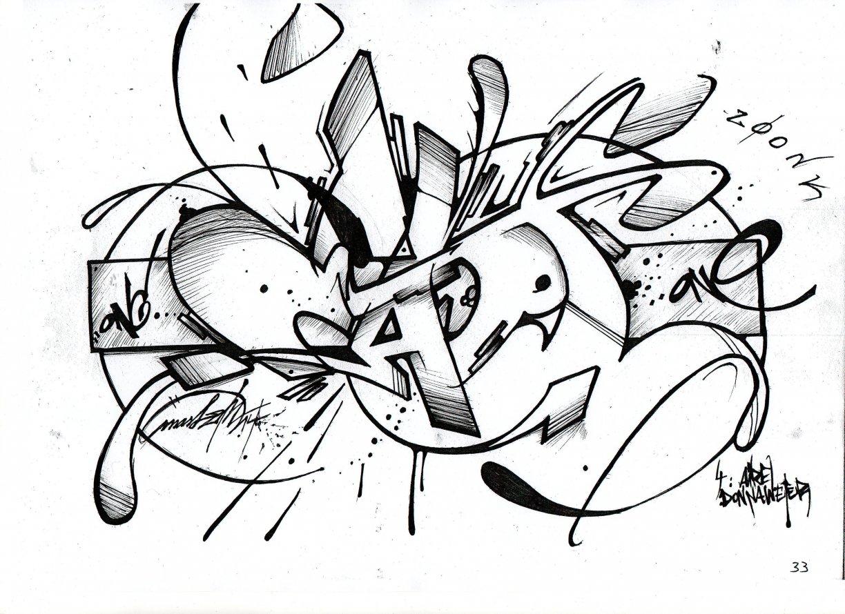 Graffiti Sketch - Photo by mastone - mastone (2014)