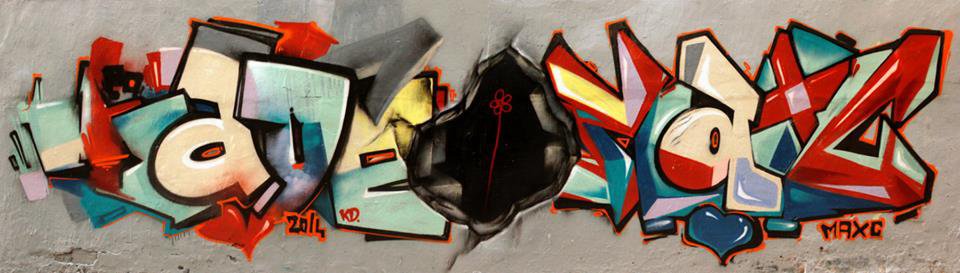 Graffiti Wall - Photo by maxcao - kade, maxc (2014)