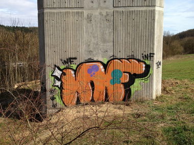 Graffiti Bombing - Photo by mayer - INF, TIM, FLUID (2010)