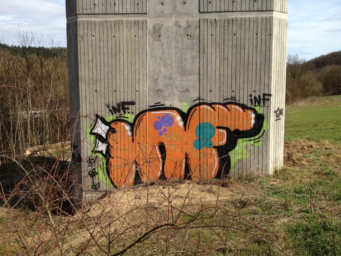 Graffiti Bombing - Photo by mayer - INF, TIM, FLUID (2010)