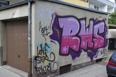 Graffiti Bombing in Bonn - Photo by mayer - RWS, LONE, STER (2013)