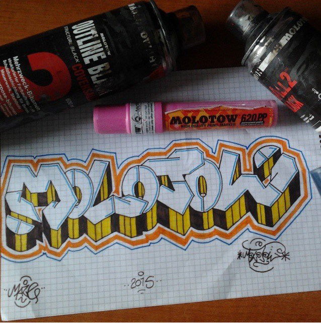Graffiti Wall - Photo by maze - graffiti, molotow (2015)