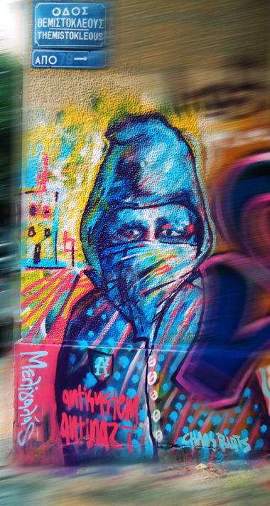 Graffiti Bombing in athens - Photo by meligalas - a2 (2012)