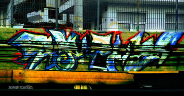 Graffiti Bombing in athens - Photo by meligalas (2012)