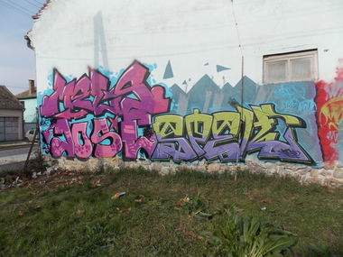 Graffiti Wall in Pancevo - Photo by melskobadass