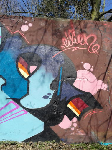 Graffiti Wall - Photo by menoalien187 - fuck, corona (2020)