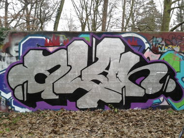 Graffiti Wall in Онгуренское сельское поселение - Photo by menoalien187 - 187, chrome, black (...