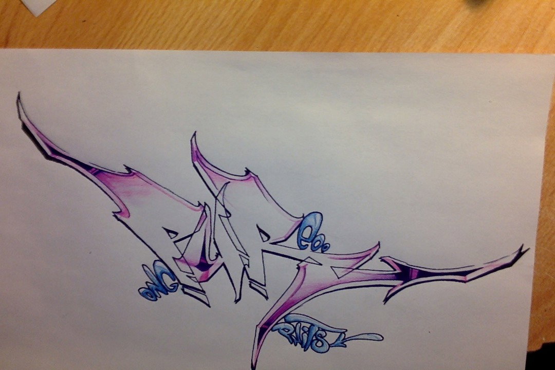 Graffiti Wall - Photo by menrab - PHITS, ONG, PURE