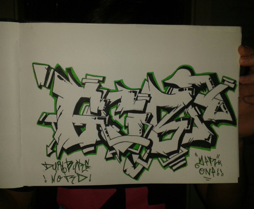 Graffiti Sketch - Photo by merone - gcbs, mer, one (2014)