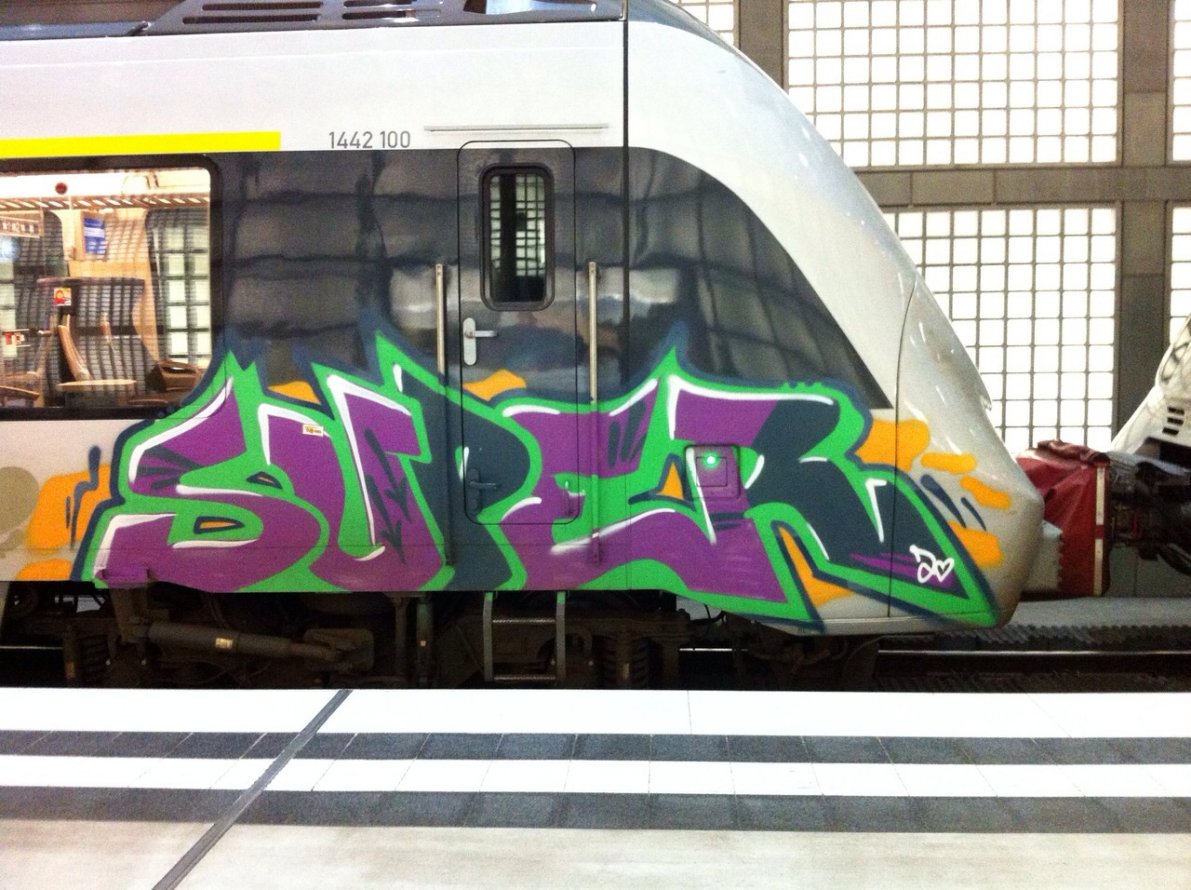 Graffiti Train - Photo by metamorphose