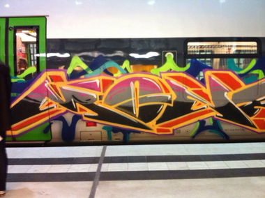Graffiti Train - Photo by metamorphose - mone, leipzig