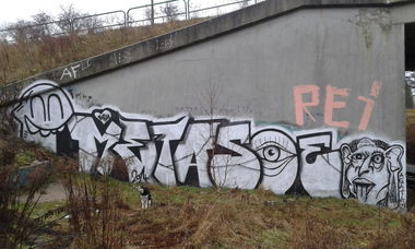 Graffiti Bombing in Olsztyn - Photo by metanol