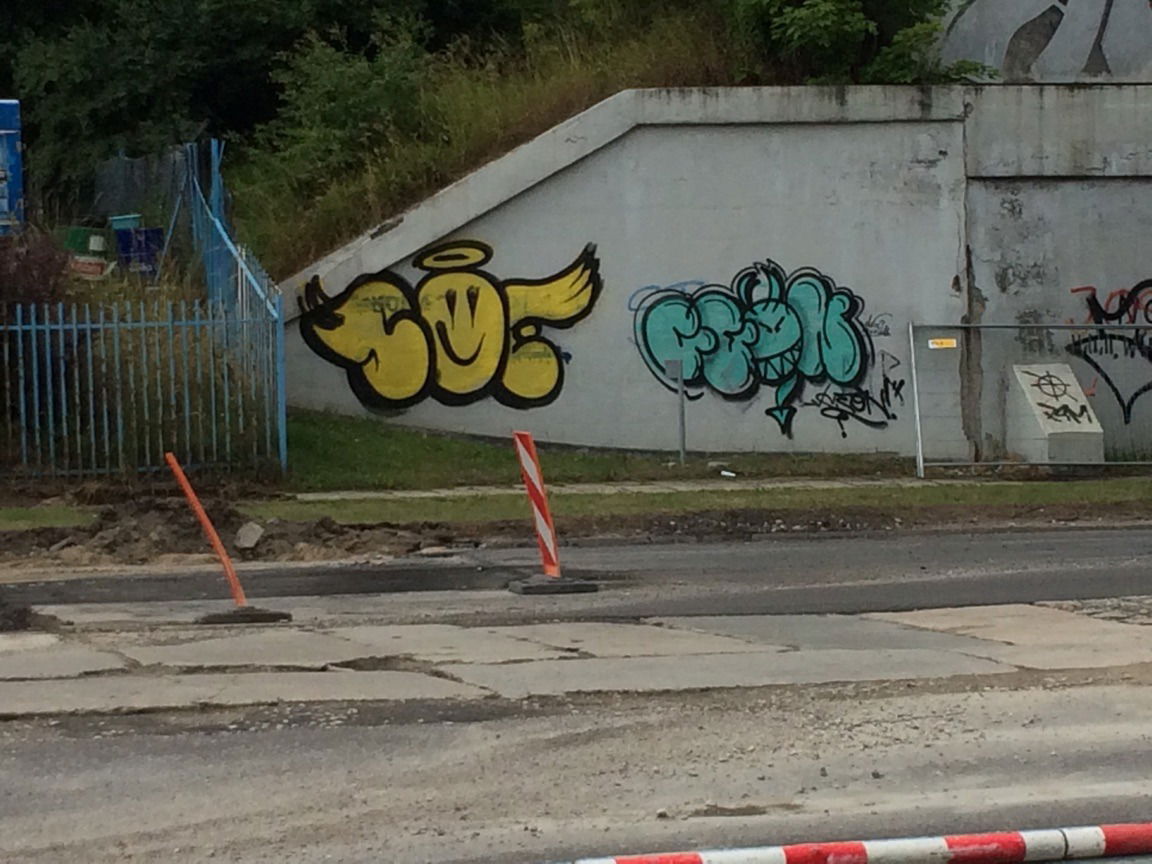 Graffiti Bombing in Olsztyn - Photo by metanol - good, and, the