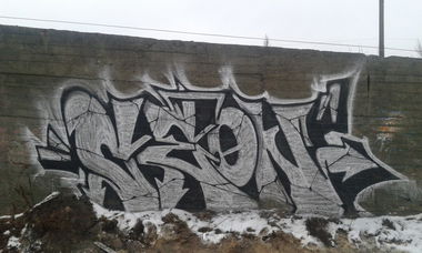 Graffiti Bombing in Olsztyn - Photo by metanol