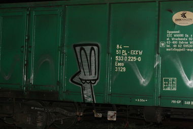 Graffiti Train in Olsztyn - Photo by metanol