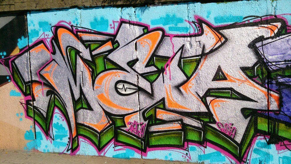 Graffiti Wall in Olsztyn - Photo by metanol