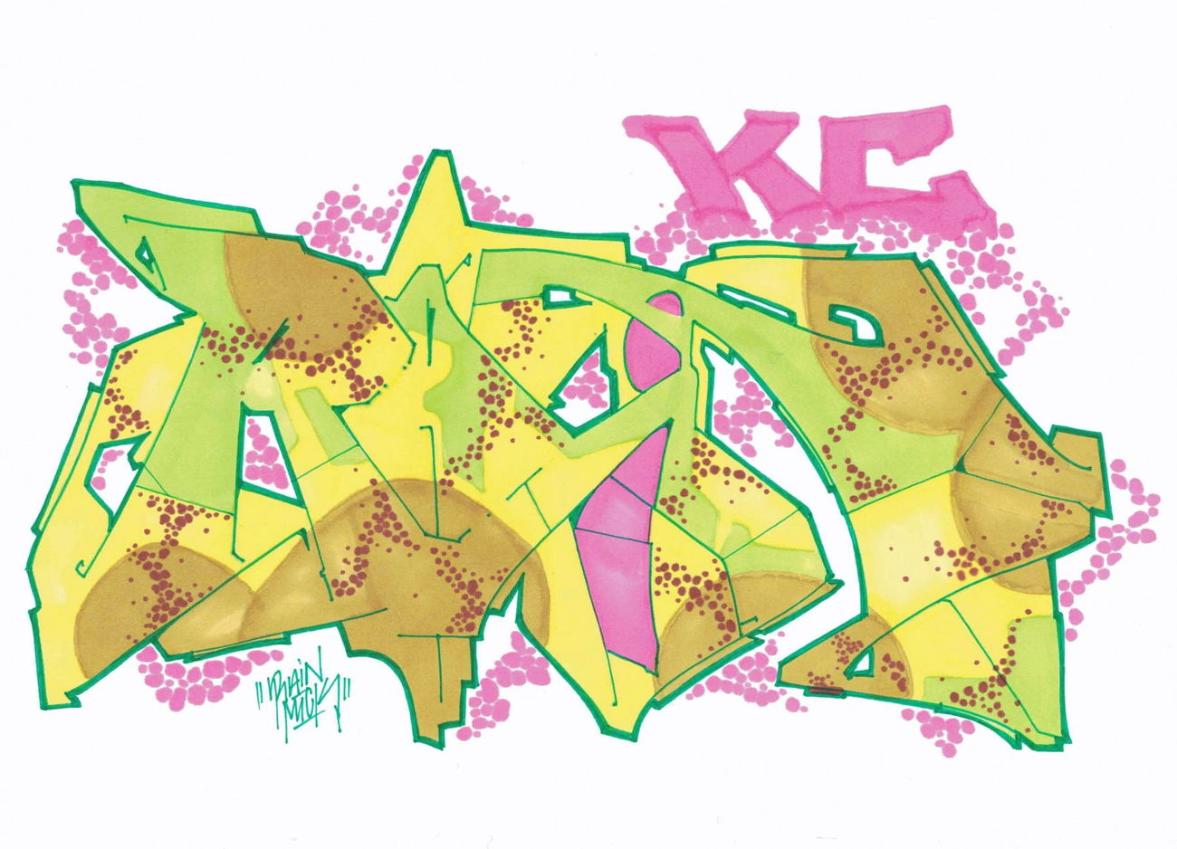 Graffiti Sketch - Photo by mick39 - mick, rain, kc (2016)