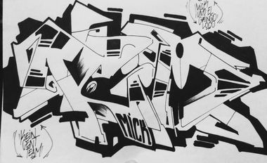 Graffiti Sketch - Photo by mick39 - kcim, mick, kc (2016)