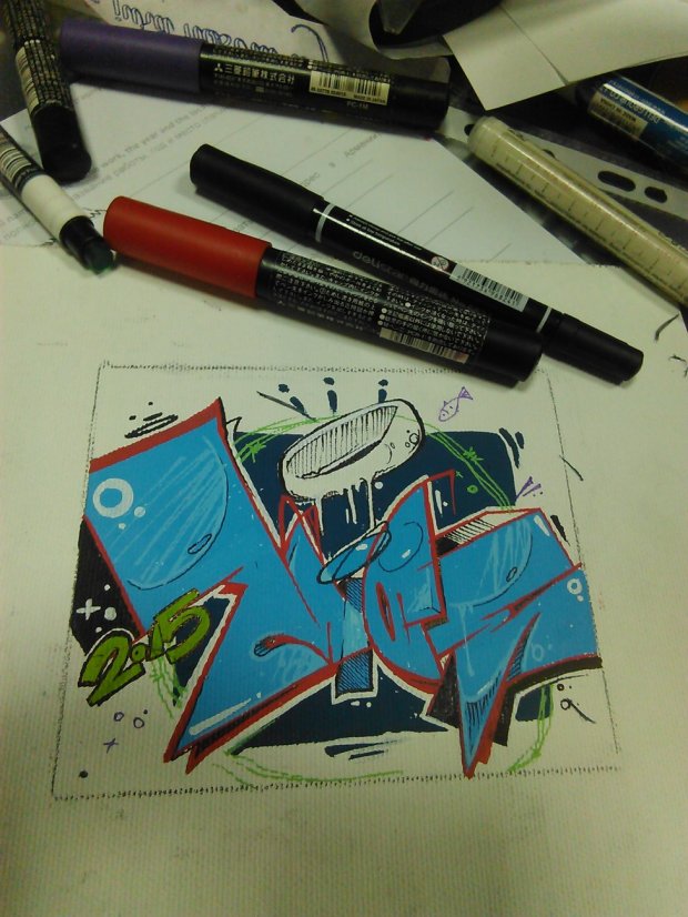 Graffiti Sketch - Photo by mide