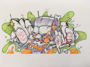 Graffiti Sketch - Photo by mide - ogmide