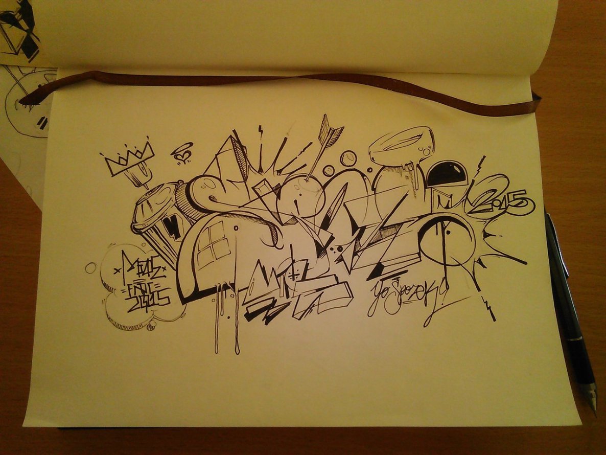Graffiti Sketch - Photo by mide