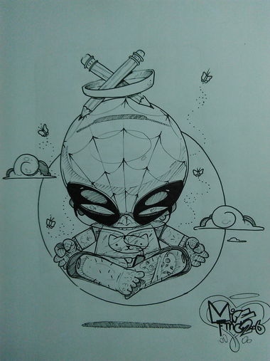 Graffiti Sketch - Photo by mide - Mide, 2016, sketch (2016)