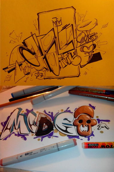 Graffiti Sketch - Photo by mide (2015)
