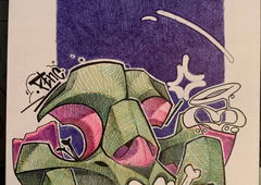 Graffiti Sketch - Photo by mide