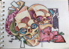 Graffiti Sketch in Бишкек - Photo by mide - ogmide (2020)