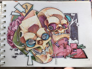 Graffiti Sketch in Бишкек - Photo by mide - ogmide (2020)