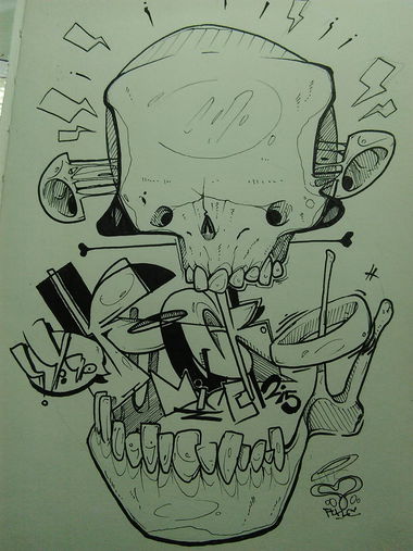 Graffiti Sketch - Photo by mide