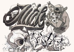 Graffiti Sketch - Photo by mide