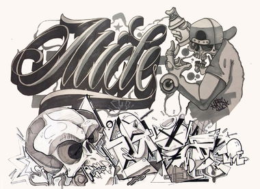 Graffiti Sketch - Photo by mide