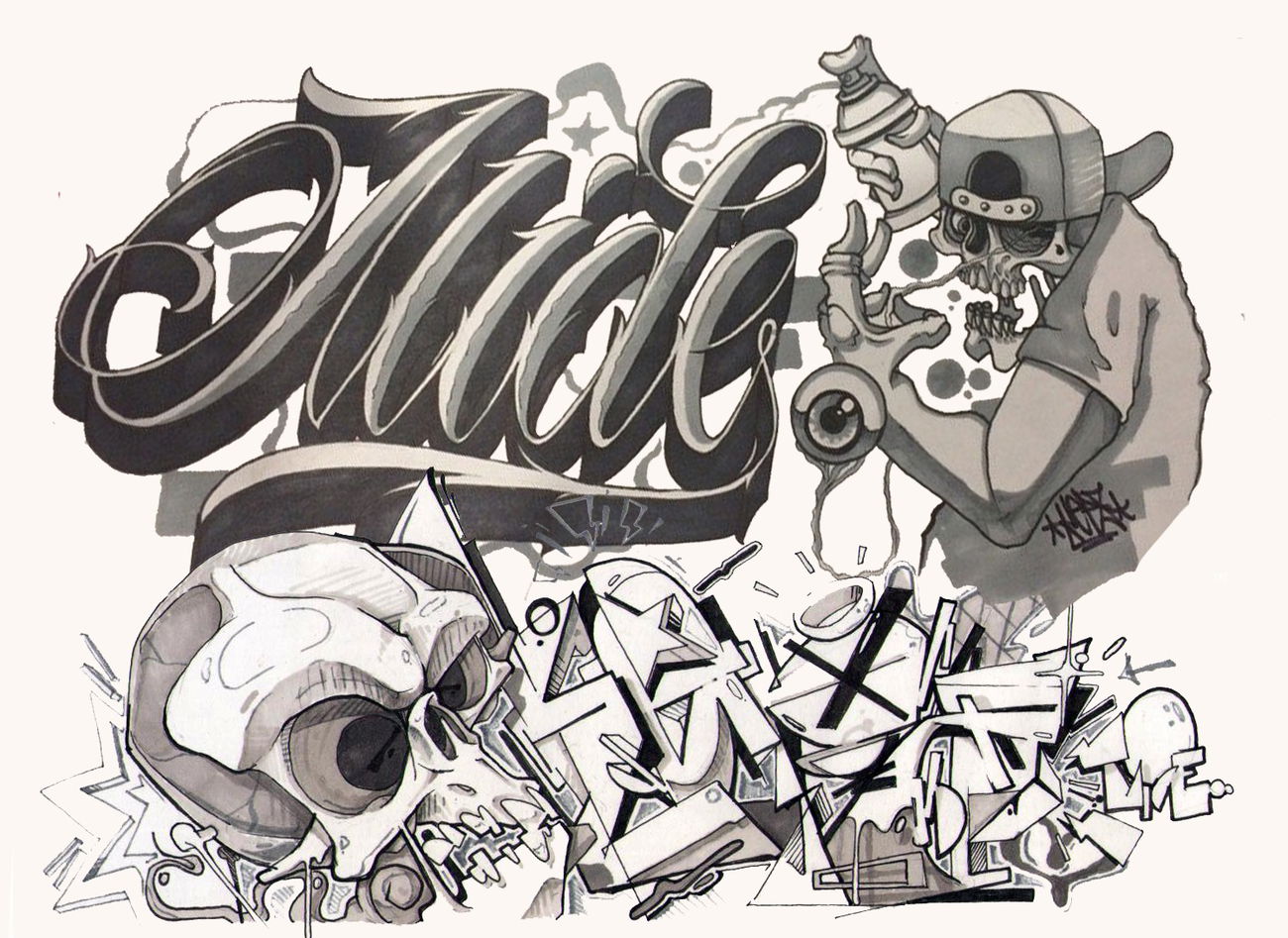 Graffiti Sketch - Photo by mide