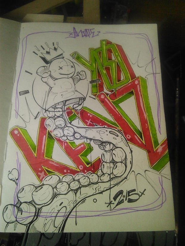 Graffiti Sketch - Photo by mide