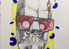 Graffiti Sketch in Бишкек - Photo by mide (2020)